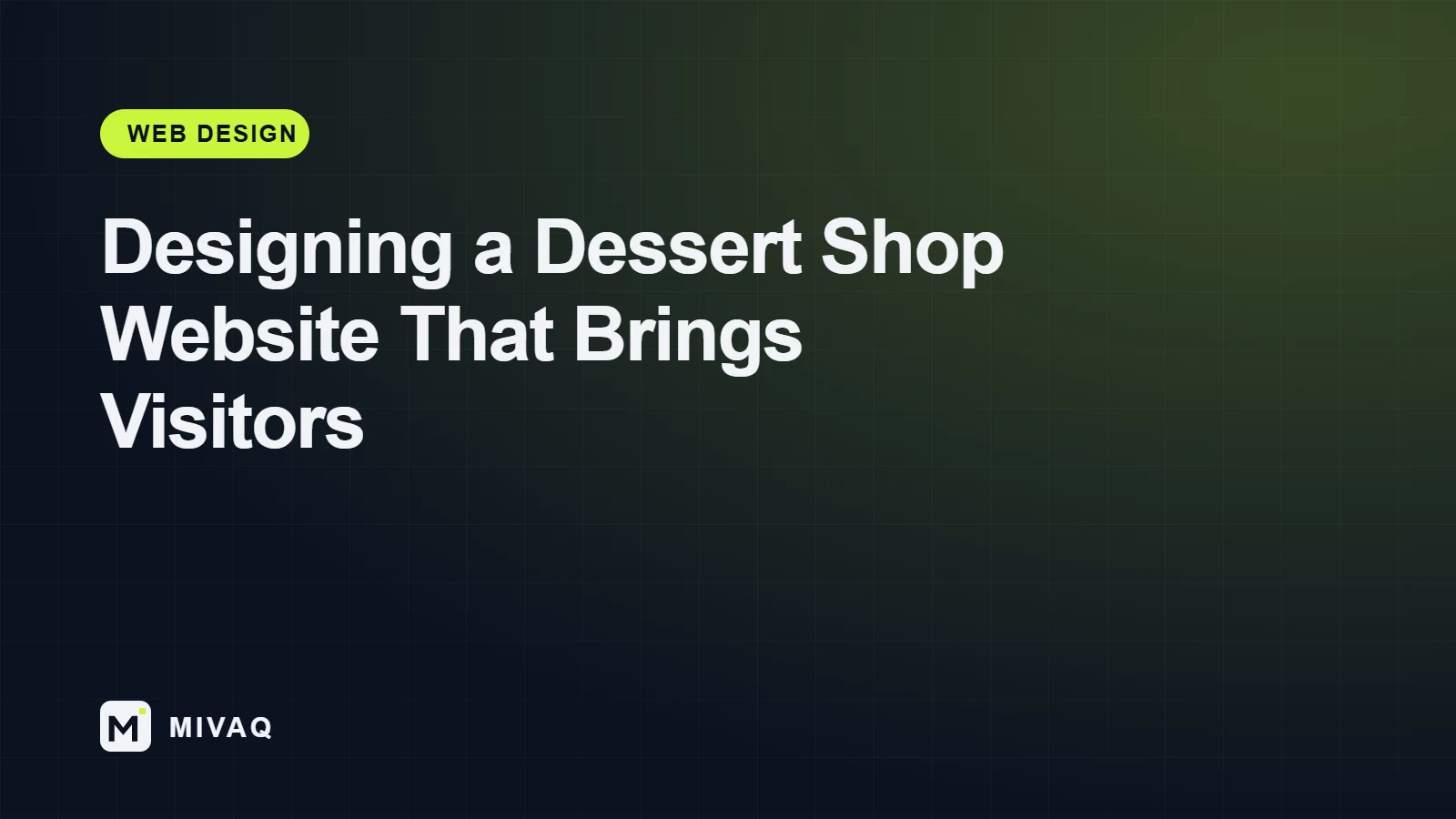 Dessert shop website design case study for Sip and Scoop Edinburgh, MIVAQ cover