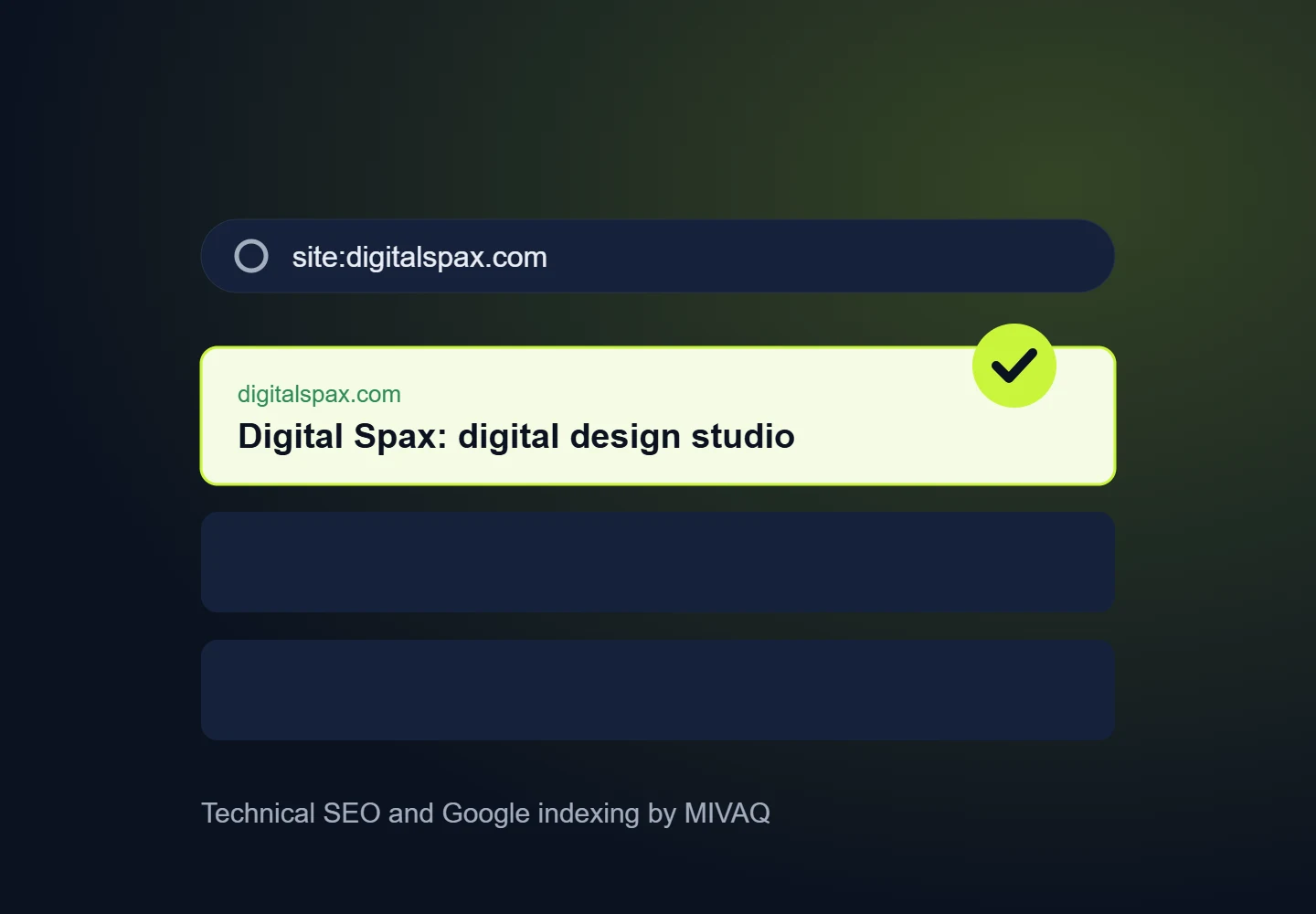 Illustration of Digital Spax appearing in Google search after indexing fixes
