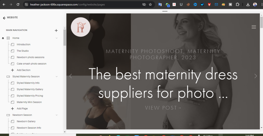 Heather Elizabeth Photography SEO work