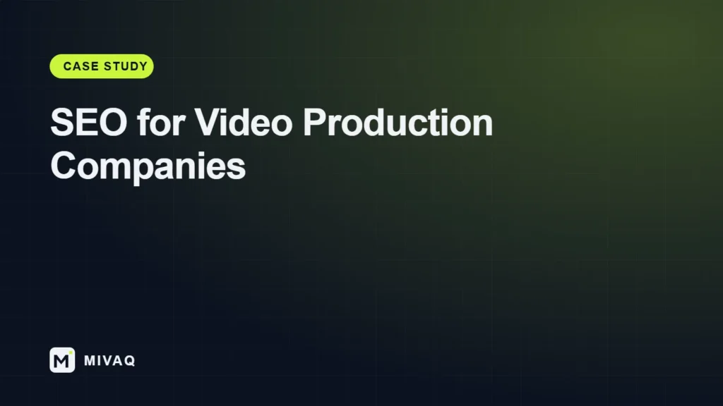 SEO for video production companies, SmartVideo case study cover