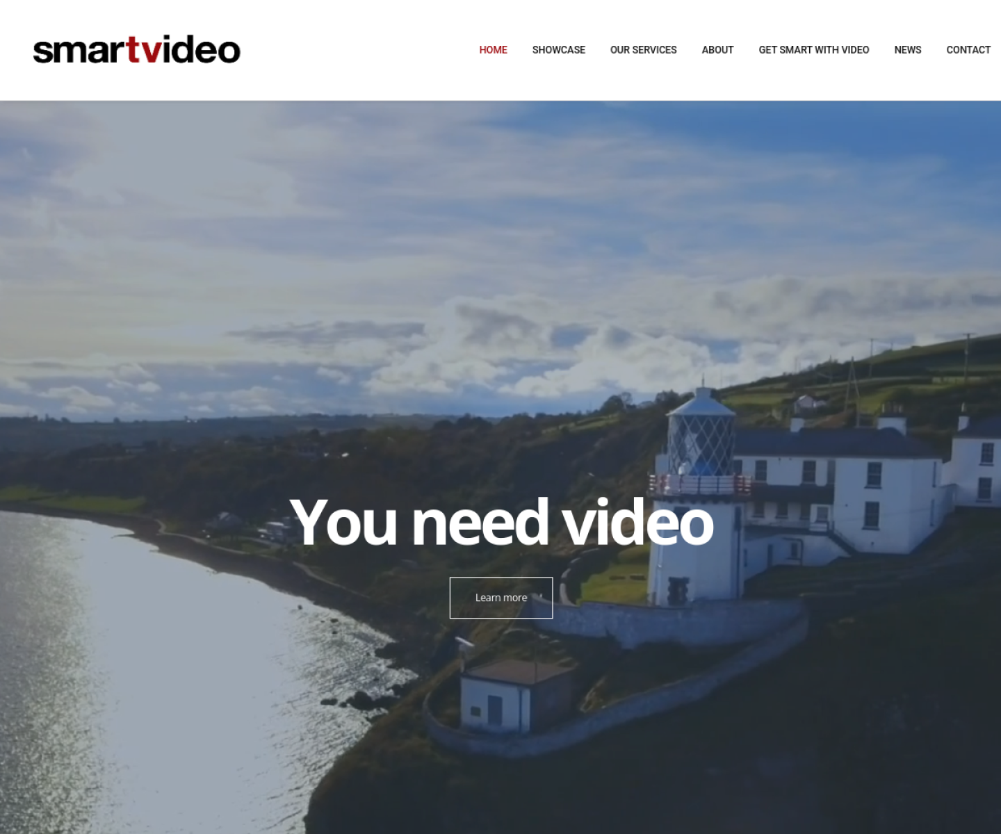 SmartVideo website homepage, a MIVAQ client project