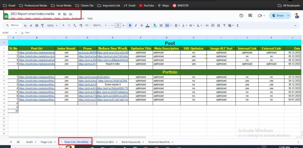 SmartVideo on-page optimisation sheet