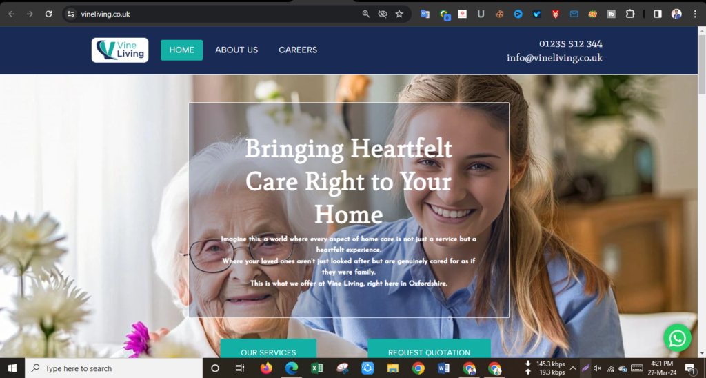 Vine Living on-page SEO with Yoast
