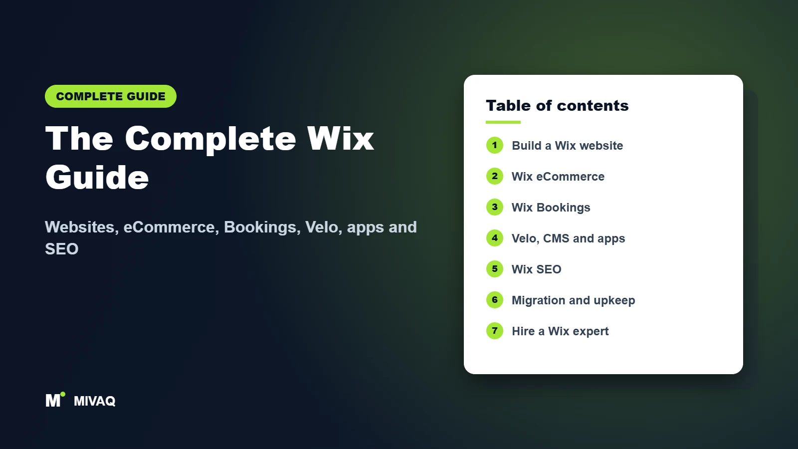 The Complete Wix Guide – MIVAQ complete guide cover